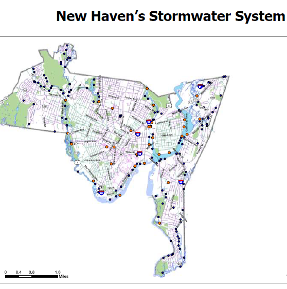 New Haven Stormwater System Map